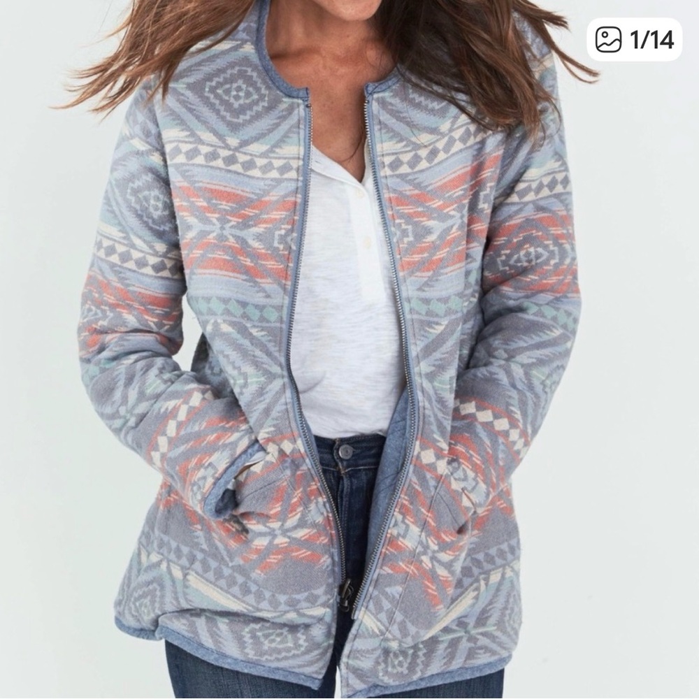 Faherty Cheyenne Reversible Padded Jacket size small